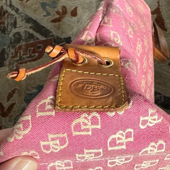Dooney & Bourke Pink and Tan Tote - Picture 9 of 11